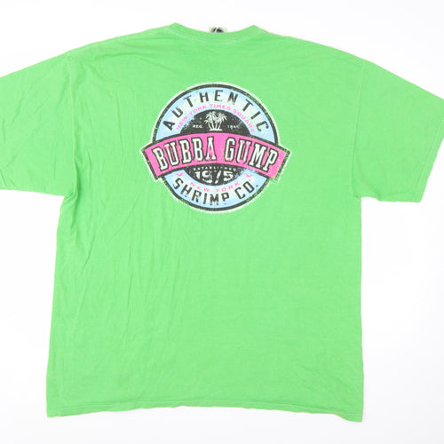 Bubba Gump Shrimp Co. Men's Green 2XL Graphic Cotton T-Shirt