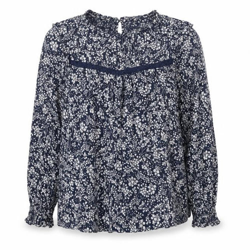Marks and Spencer Women's Blue Floral Viscose Tunic Blouse UK 14