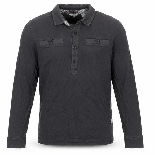 Ted Baker Men's Black Long Sleeve Cotton Polo Shirt Size L