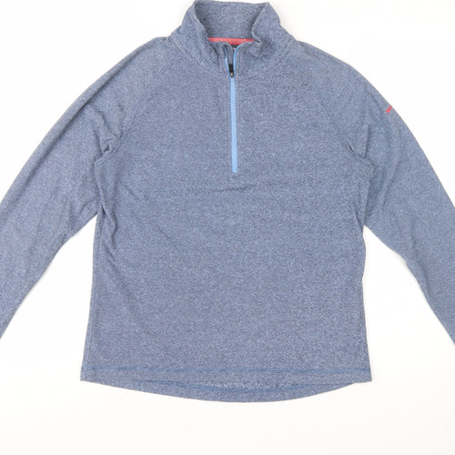 Trespass Women Blue 1/2 Zip Pullover Sweatshirt UK 12 M