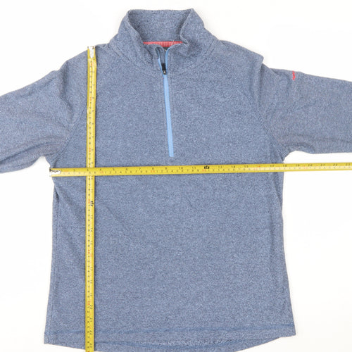 Trespass Women Blue 1/2 Zip Pullover Sweatshirt UK 12 M