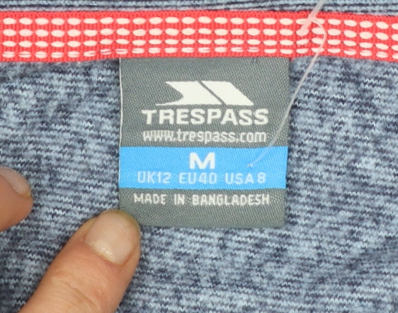 Trespass Women Blue 1/2 Zip Pullover Sweatshirt UK 12 M
