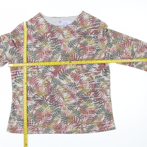 Honor Millburn Women’s Multicoloured Floral Jersey Top Size 14