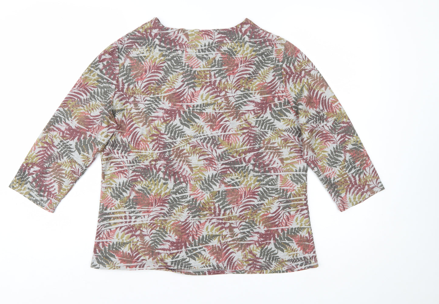 Honor Millburn Women’s Multicoloured Floral Jersey Top Size 14