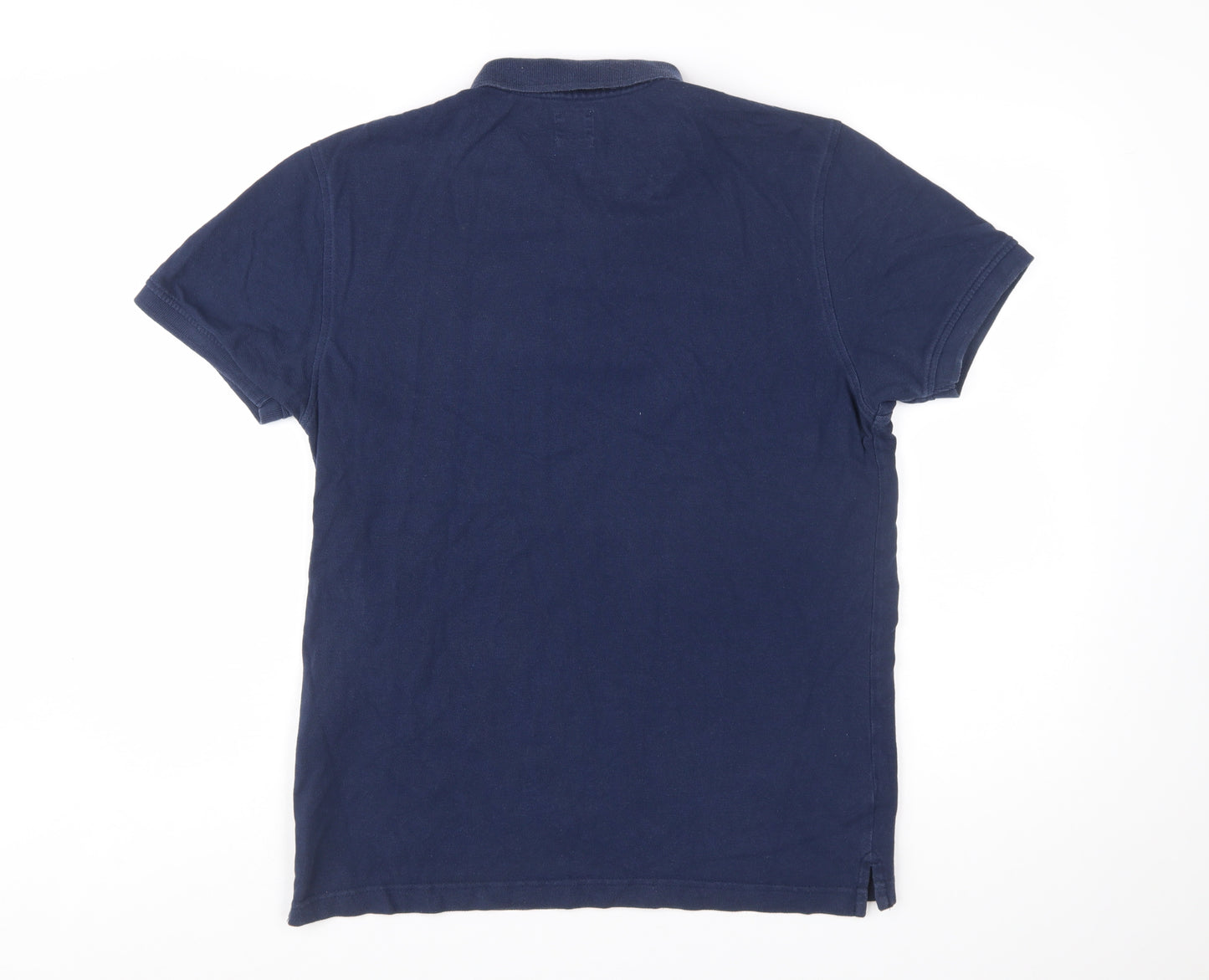 Levi's Men's Blue Cotton Polo Shirt M Regular Fit Classic Style