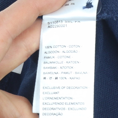 Levi's Men's Blue Cotton Polo Shirt M Regular Fit Classic Style