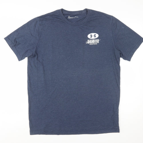 Under Armour Men's Blue Short Sleeve Graphic T-Shirt Size L