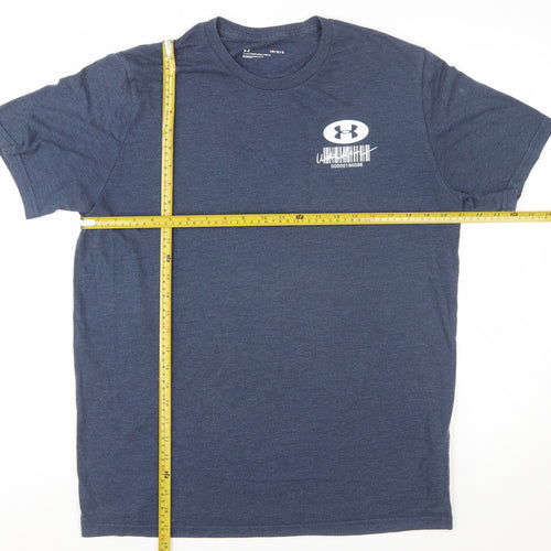 Under Armour Men's Blue Short Sleeve Graphic T-Shirt Size L