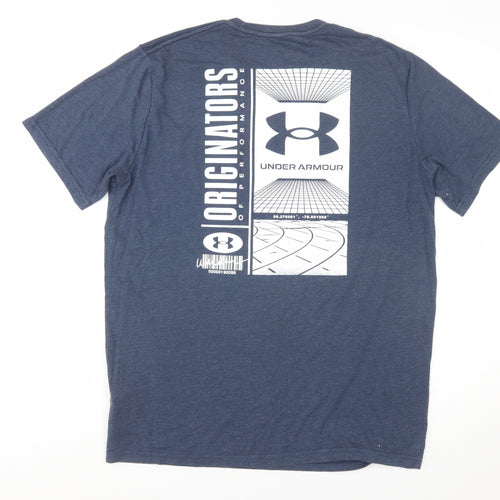 Under Armour Men's Blue Short Sleeve Graphic T-Shirt Size L
