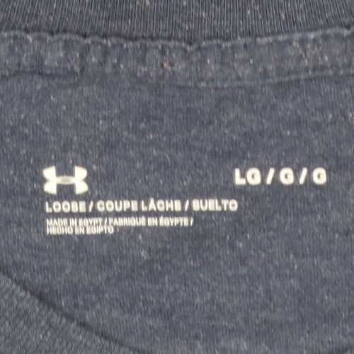 Under Armour Men's Blue Short Sleeve Graphic T-Shirt Size L