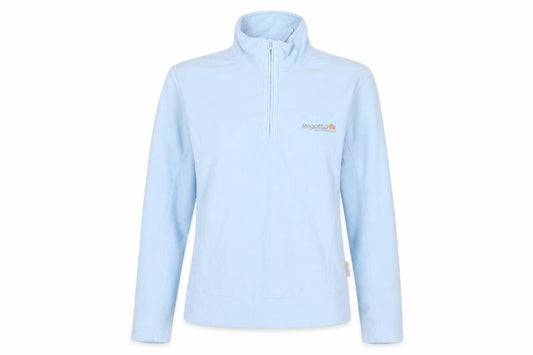 Front view of Regatta women’s blue xs 1/2 zip fleece pullover sweatshirt