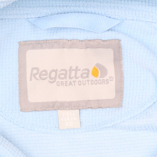 Regatta Womens Blue XS 1/2 Zip Fleece Pullover Sweatshirt