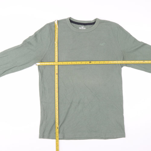 Hollister Men’s Green Long Sleeve Crew Neck Pullover Sweatshirt M