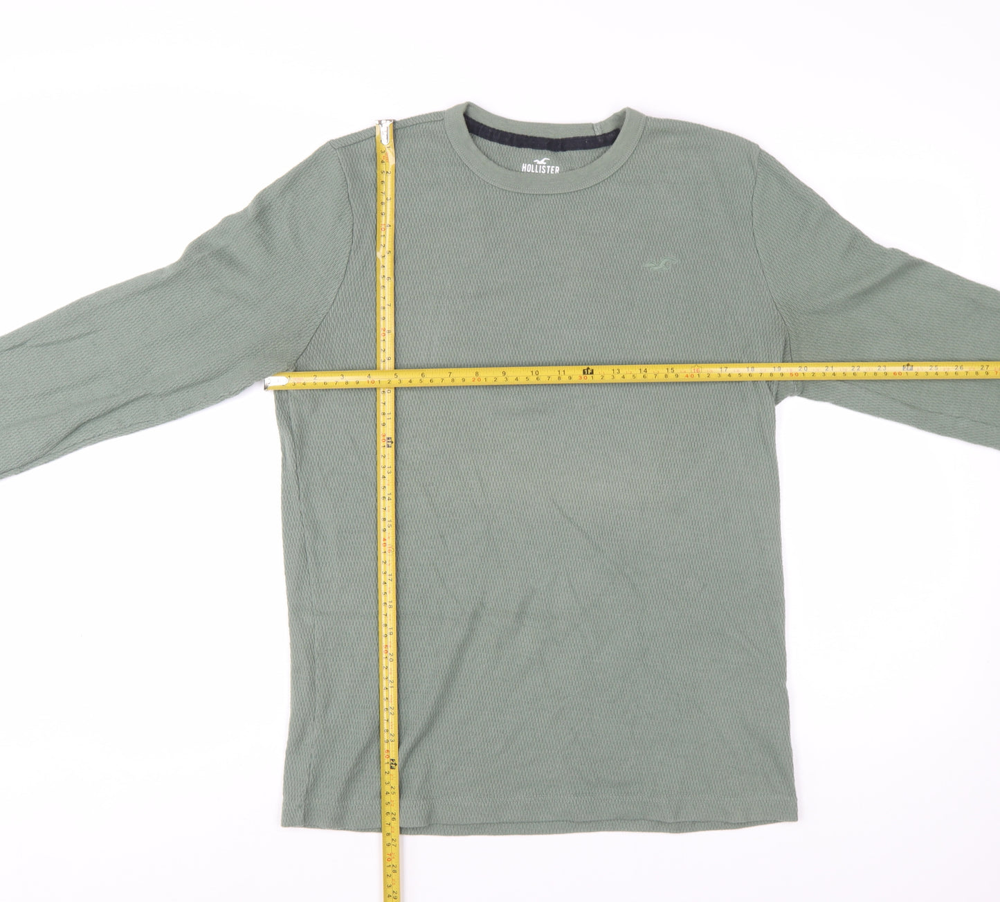 Hollister Men’s Green Long Sleeve Crew Neck Pullover Sweatshirt M