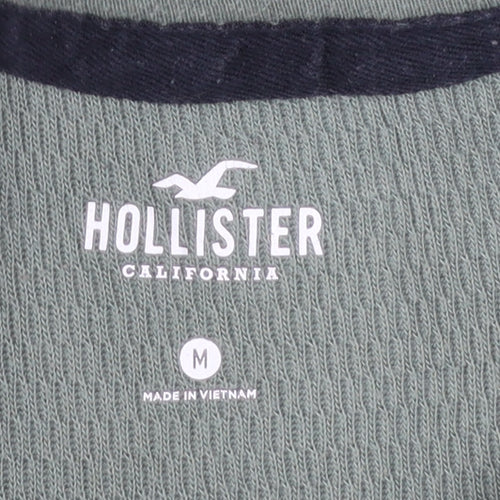 Hollister Men’s Green Long Sleeve Crew Neck Pullover Sweatshirt M