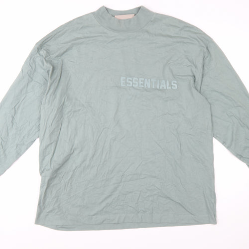 Essentials Fear of God Men's Green L Pullover Sweatshirt