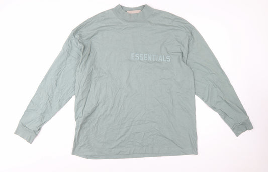 Essentials Fear of God Men's Green L Pullover Sweatshirt
