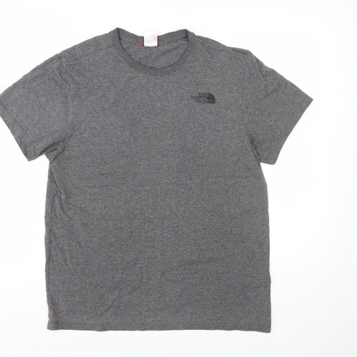 The North Face Men's Grey Short Sleeve Crew Neck T-Shirt M