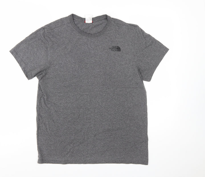 The North Face Men's Grey Short Sleeve Crew Neck T-Shirt M