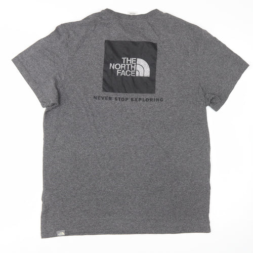 The North Face Men's Grey Short Sleeve Crew Neck T-Shirt M