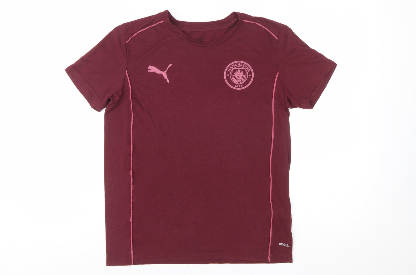 Puma Boys Red Manchester City DryCELL Short Sleeve Sports T-Shirt 14 Years