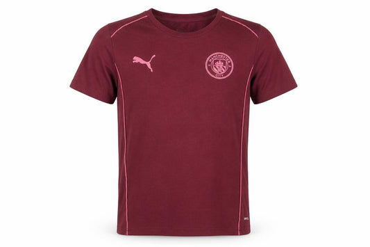 Puma Boys Red Manchester City DryCELL Short Sleeve Sports T-Shirt 14 Years