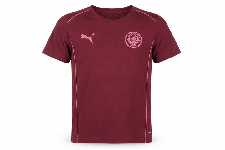 Puma Boys Red Manchester City DryCELL Short Sleeve Sports T-Shirt 14 Years