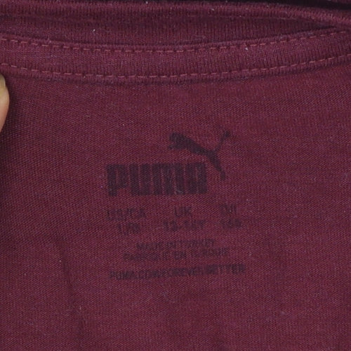 Puma Boys Red Manchester City DryCELL Short Sleeve Sports T-Shirt 14 Years