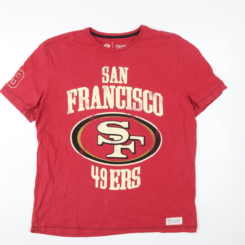 Tu Men’s Red San Francisco 49ers NFL Short Sleeve T-Shirt Size L