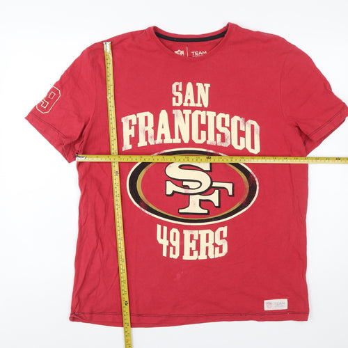Tu Men’s Red San Francisco 49ers NFL Short Sleeve T-Shirt Size L