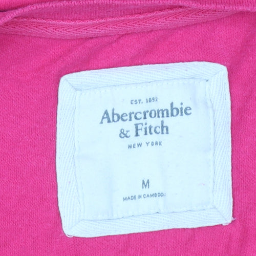 Abercrombie & Fitch Women's Pink Slim Fit Cotton T-Shirt M