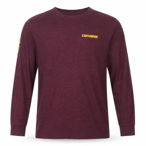 Converse Boys Purple Long Sleeve Crew Neck Logo T-Shirt XL 13-15 Years
