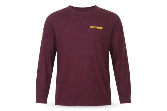 Converse Boys Purple Long Sleeve Crew Neck Logo T-Shirt XL 13-15 Years