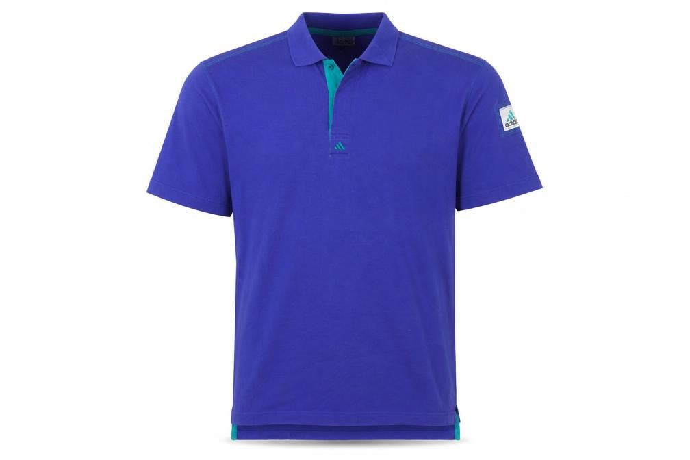 Vintage Adidas Equipment Blue Men's L Polo Shirt Sportswear