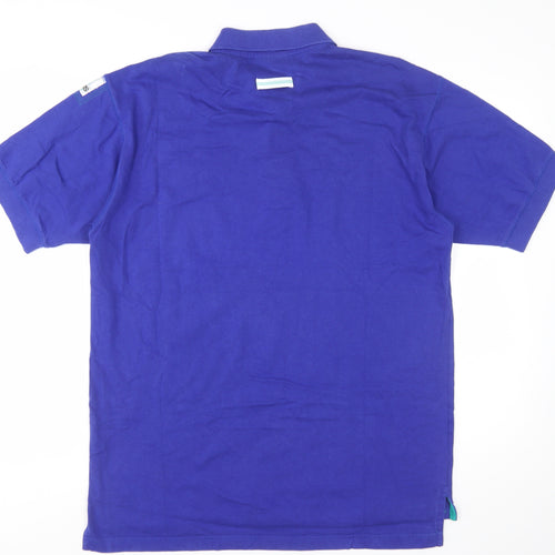 Vintage Adidas Equipment Blue Men's L Polo Shirt Sportswear