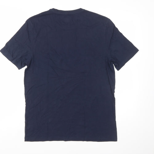 Difuzed Men’s Blue PlayStation Logo Graphic Cotton T-Shirt Size M