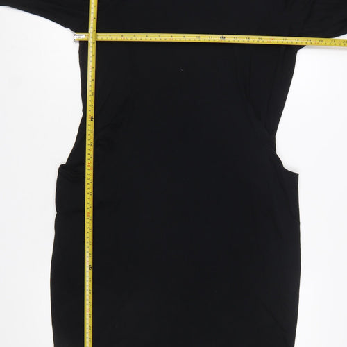 Marks and Spencer Women’s Black Size 14 Shift Jersey Dress