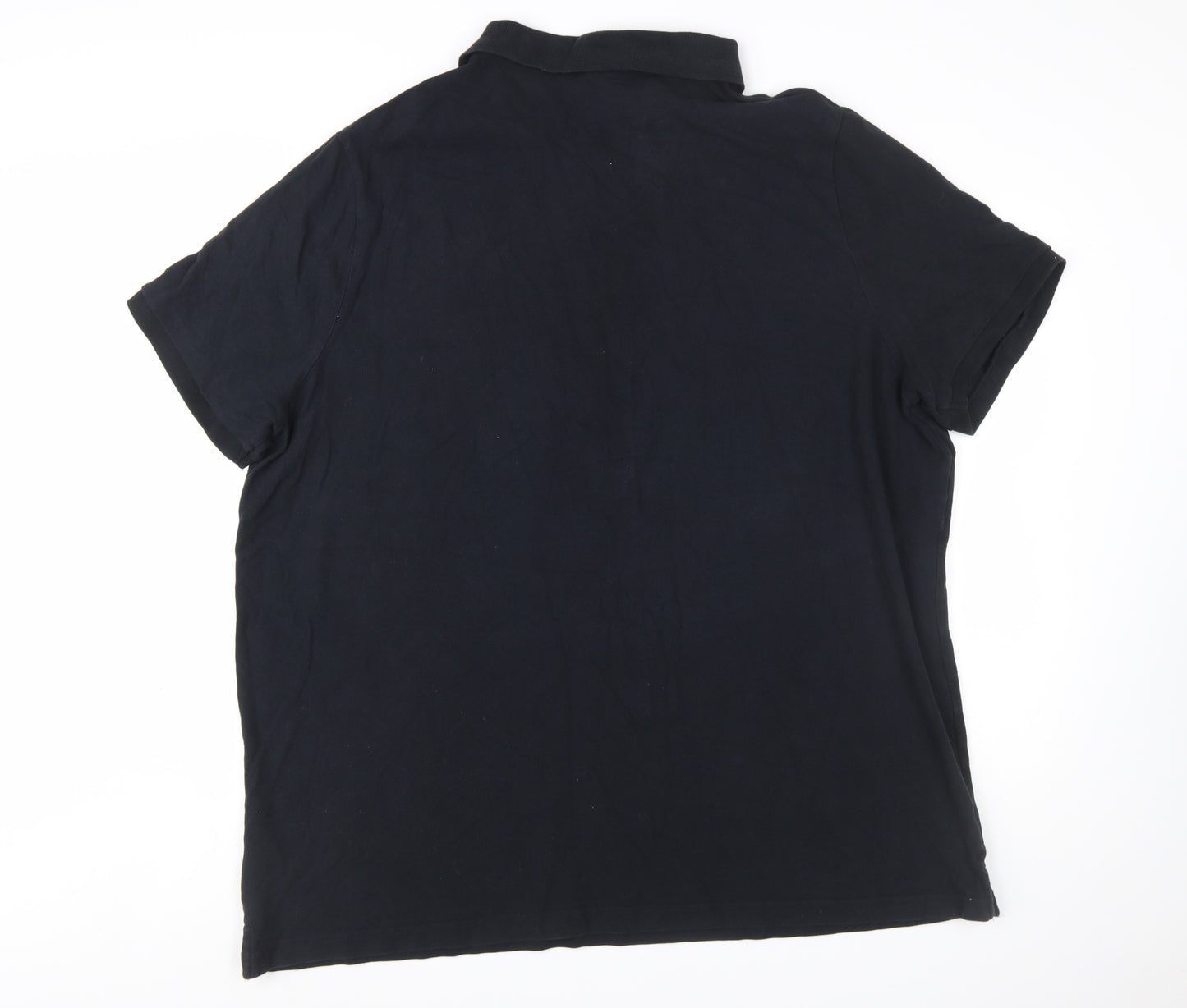 Jacamo Men’s Black 4XL Short Sleeve Cotton Polo Shirt