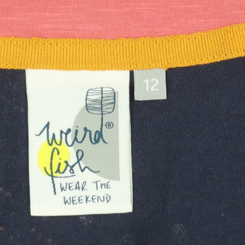 Weird Fish Womens Multicoloured Size 12 Shift Dress