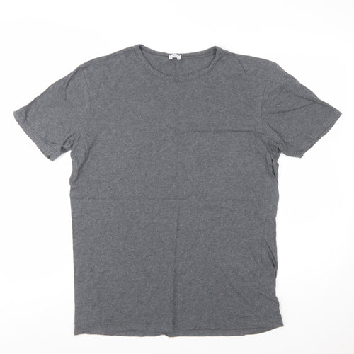 Elgin Men's Grey Supima Cotton Crew Neck Short Sleeve T-Shirt M
