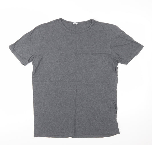Elgin Men's Grey Supima Cotton Crew Neck Short Sleeve T-Shirt M