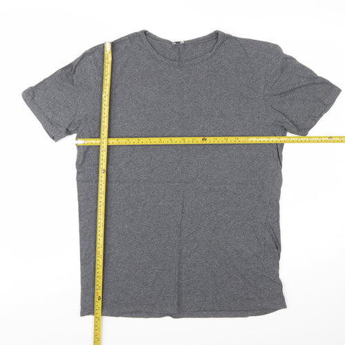 Elgin Men's Grey Supima Cotton Crew Neck Short Sleeve T-Shirt M
