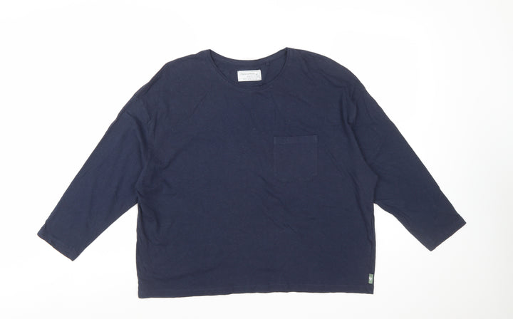 Craghoppers Womens Blue 3/4 Sleeve Cotton T-Shirt Size 14