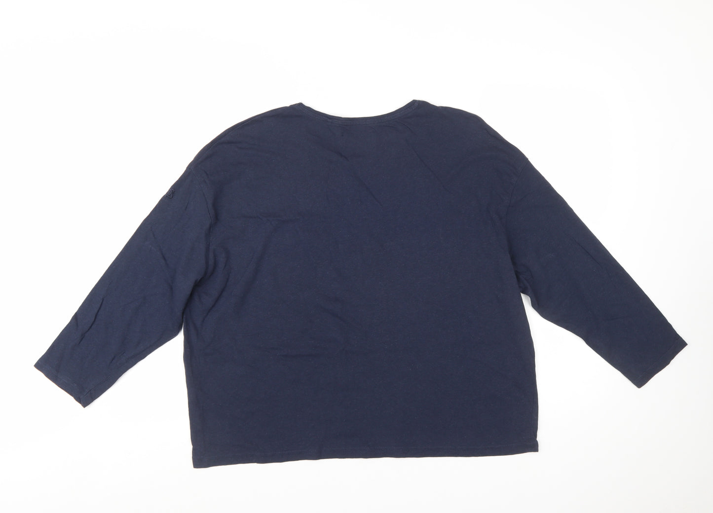 Craghoppers Womens Blue 3/4 Sleeve Cotton T-Shirt Size 14