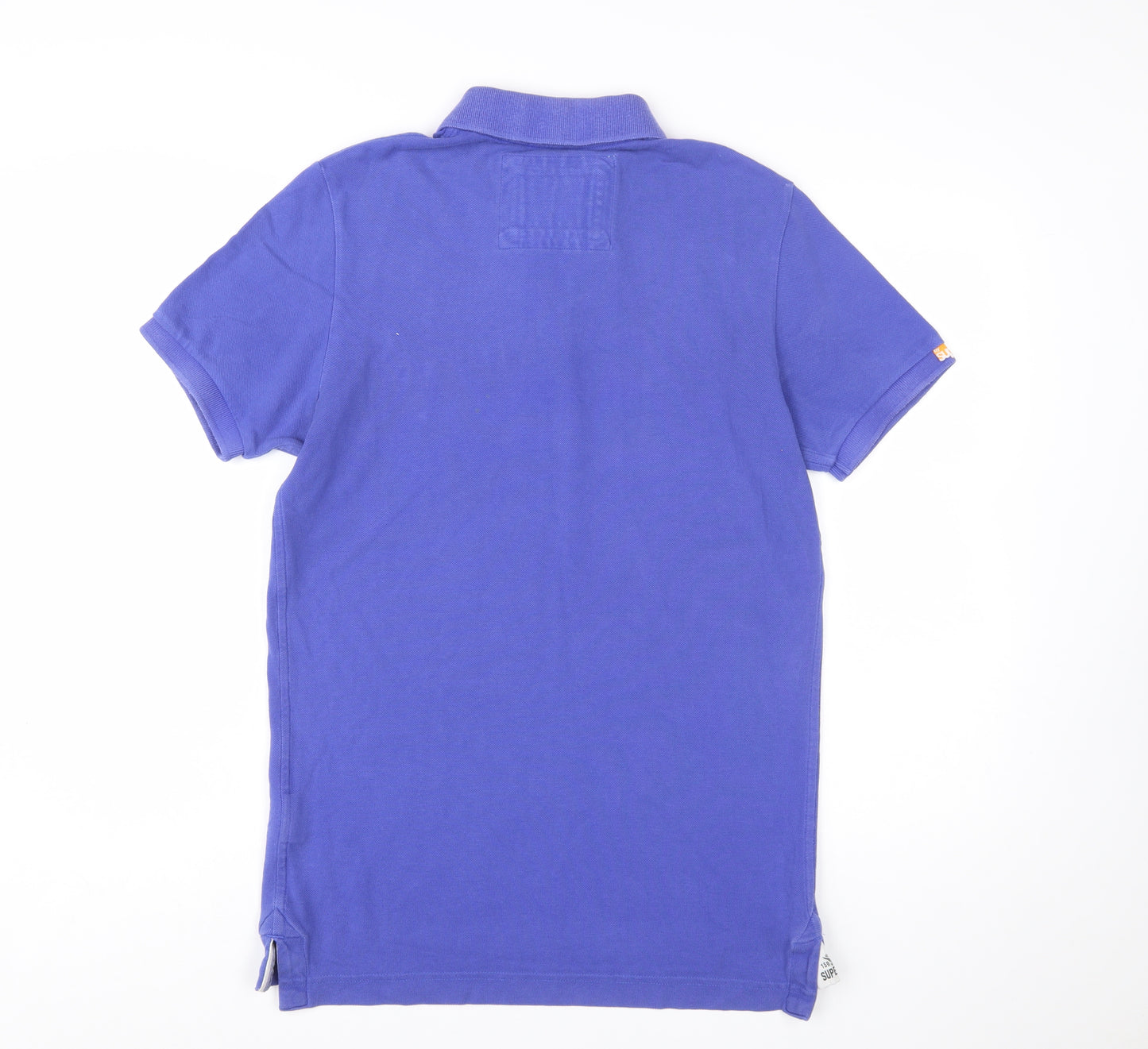 Superdry Men's Blue Tokyo Embroidered Logo Polo Shirt Size L