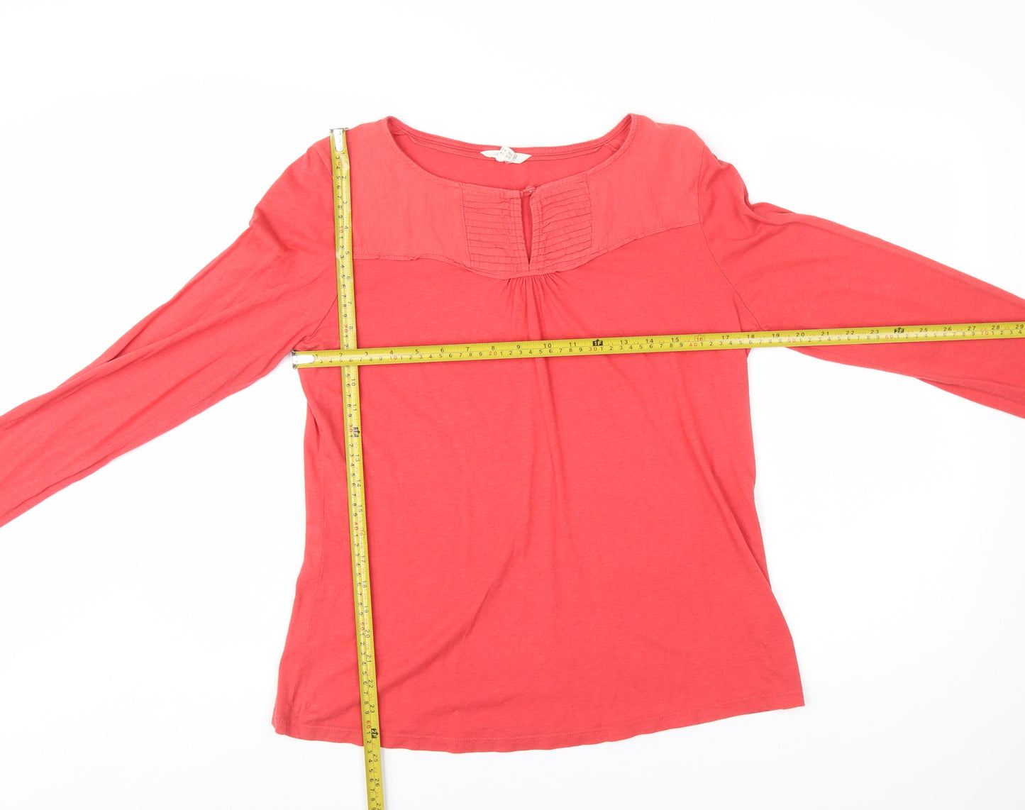 White Stuff Women's Pink Long Sleeve Tunic Blouse Size 14