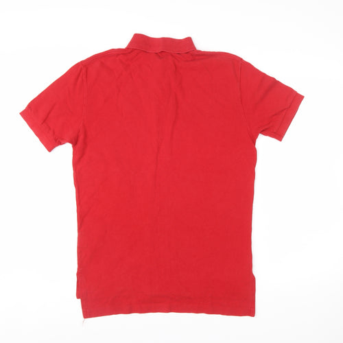 Ralph Lauren Men's Red Cotton Short Sleeve Polo Shirt Size S