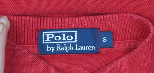 Ralph Lauren Men's Red Cotton Short Sleeve Polo Shirt Size S