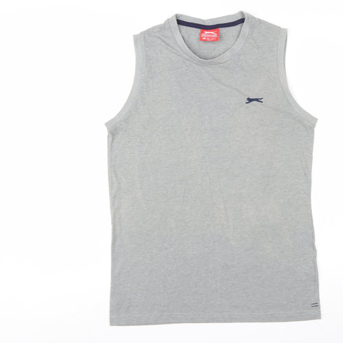 Slazenger Men's Grey Sleeveless Tank Top Size S Sportswear