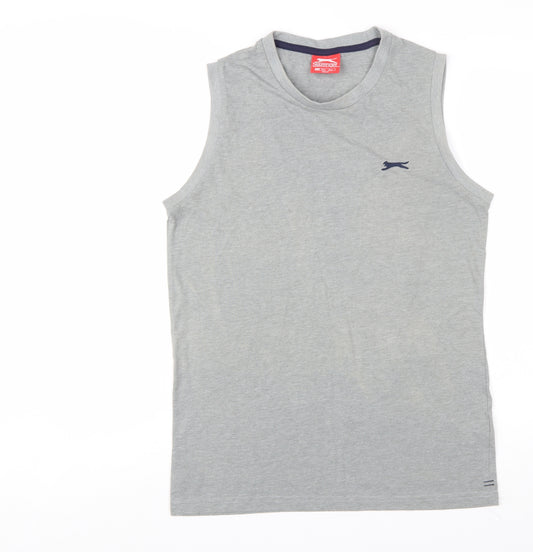 Slazenger Men's Grey Sleeveless Tank Top Size S Sportswear